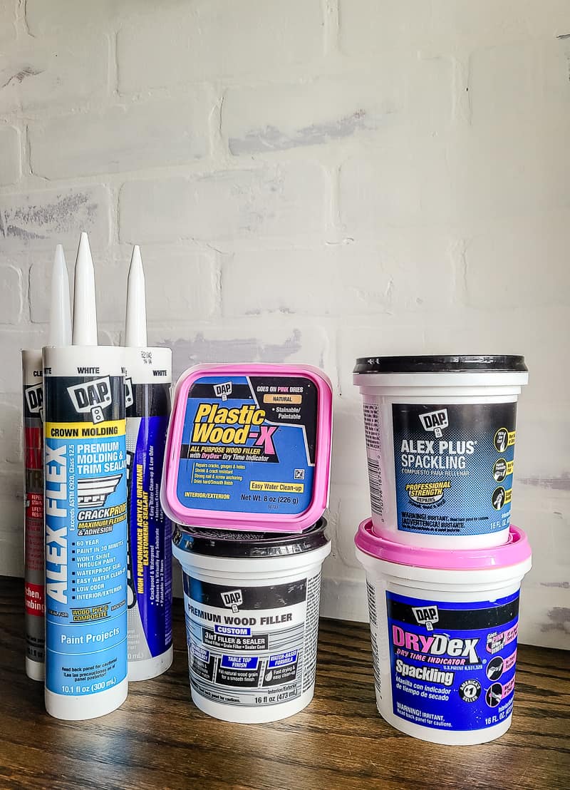 Do I Use Caulk, Wood Filler, Wood Putty or Spackle? - Making Manzanita