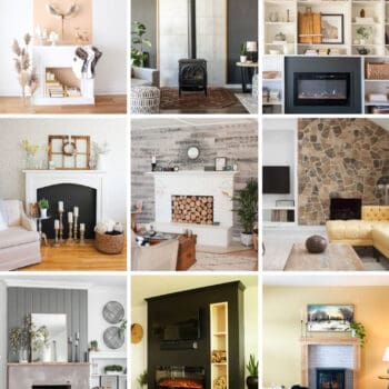 Whether you build a large craftsman-style mantle, add built-ins around the fireplace, or cover the wall behind the fireplace with shiplap, wallpaper, or tile - there are countless ideas for adding decorative and useful features to your fireplace.