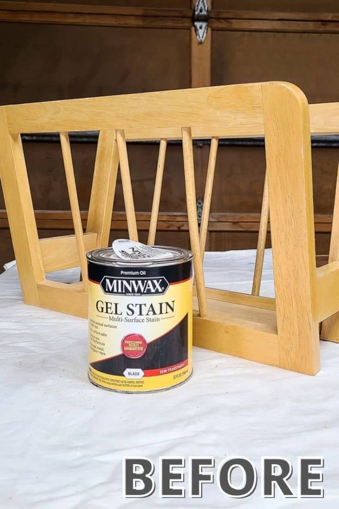 Simple Minwax Gel Stain Makeover  Minwax gel stain, Gel stain, Gel stain  furniture