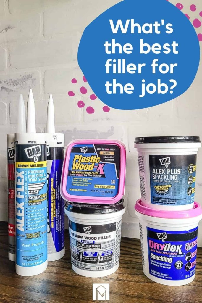 Do I Use Caulk, Wood Filler, Wood Putty or Spackle? - Making Manzanita