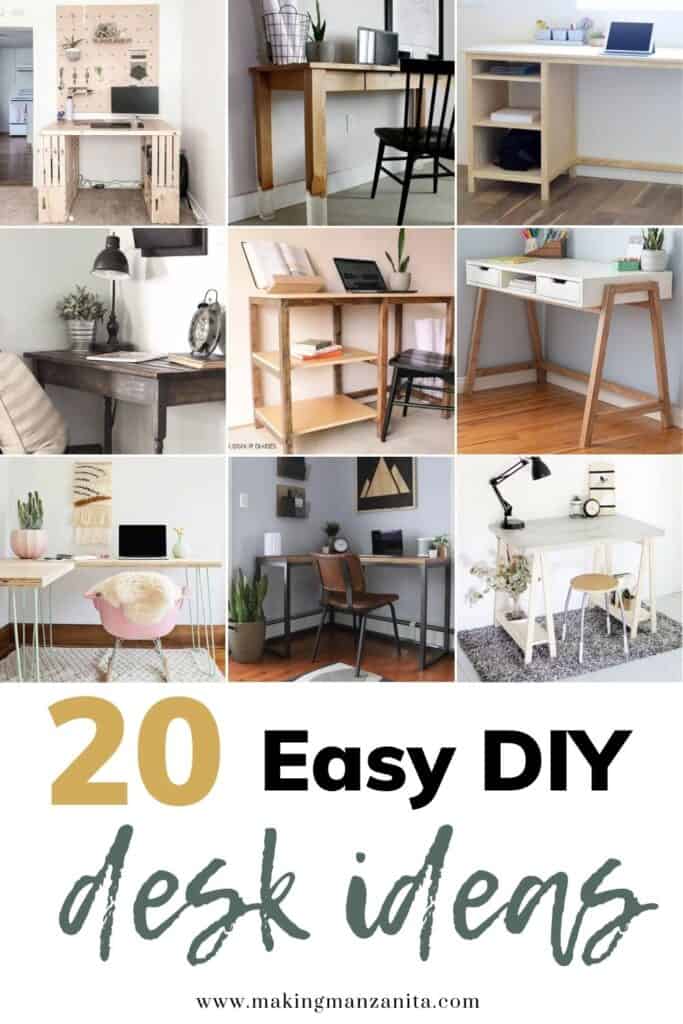 Get inspired with these 20 cheap DIY desk ideas that are all easy and beginner-friendly!