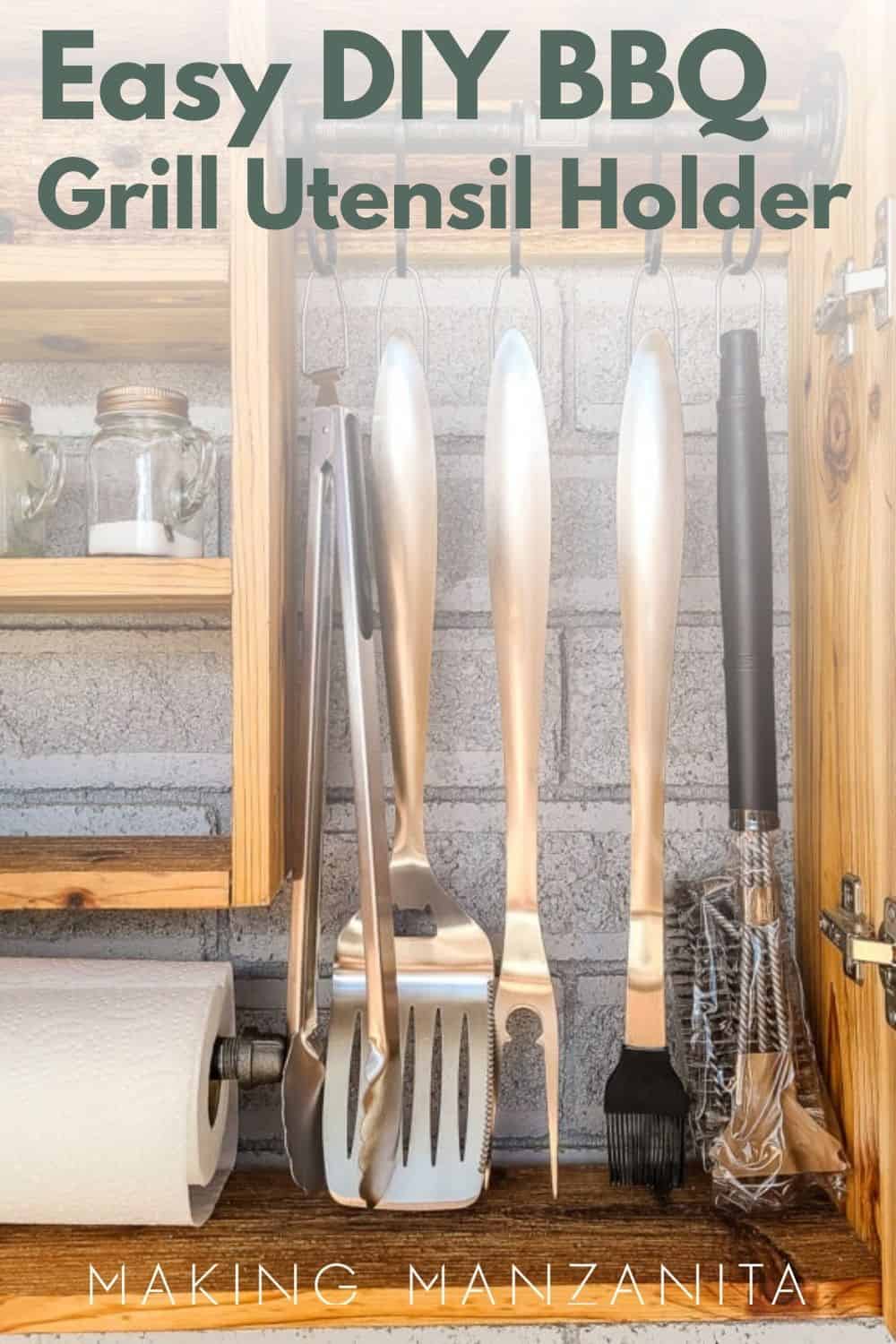 Bbq utensil on sale holder