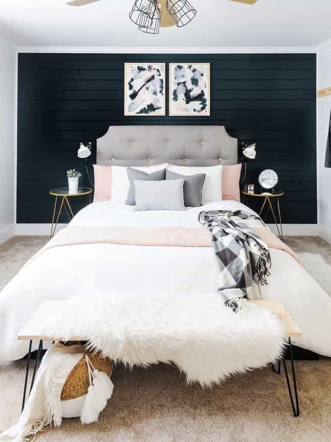 White shiplap bed discount