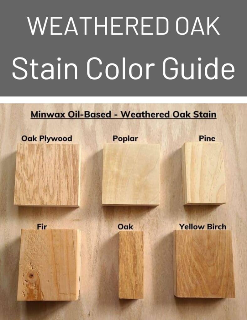 Minwax Weathered Oak Stain Color Guide