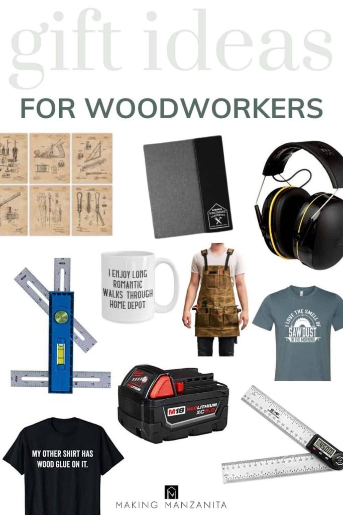 These woodworking gift ideas are sure to inspire you today! From useful and handy tools for their workshops, to funny t-shirts they can wear to show off their favorite hobby...there is something here for everyone! 