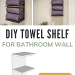 Build this DIY Towel Shelf for Your Bathroom Wall with our free woodworking plans