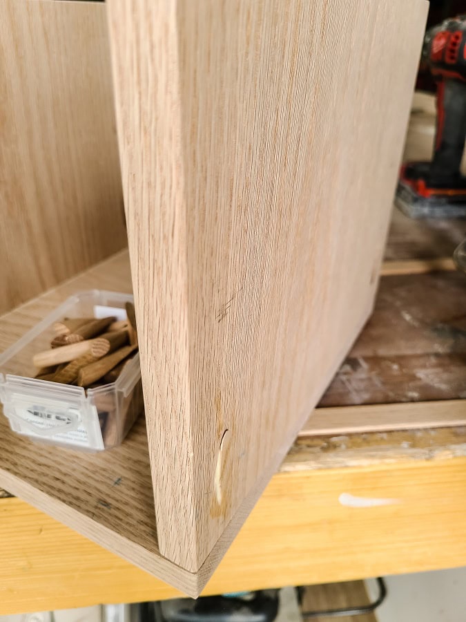 Don't leave your pocket holes! Fill them by gluing in pocket hole plugs that match your wood for a seamless look to your woodworking project 
