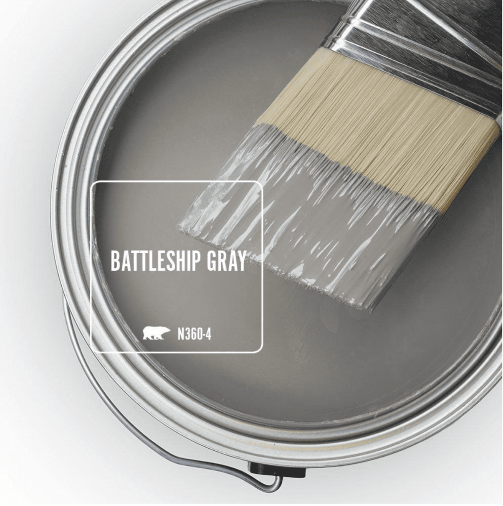 Looking for a neutral gray color with green undertones? Check out Battleship Gray by Behr Paint (along with 6 other gorgeous green gray paint colors!)