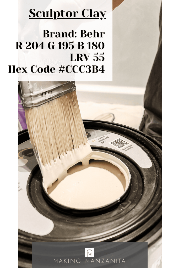 Behr Sculptor Clay is a great neutral gray-ish beige paint color that for interiors. 