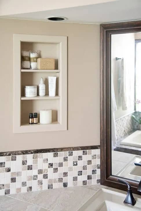 20 In Shower Shelf Ideas for Your Bathroom - Making Manzanita