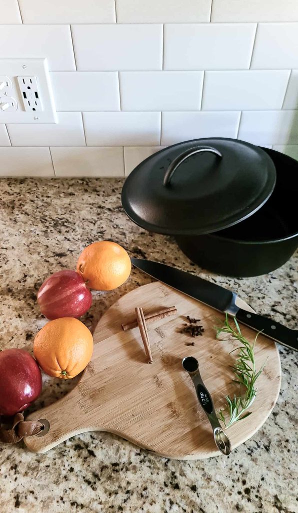 Apples, citrus, cinnamon, cloves, and other herbs and fall spices in the air combine to make these fall and autumn simmer pot recipes. 