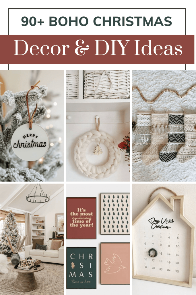 You're sure to get inspired with these 90+ Boho Christmas decor and DIY ideas