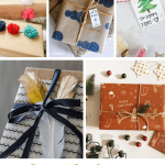 Check out these boho style Christmas gift wrapping ideas