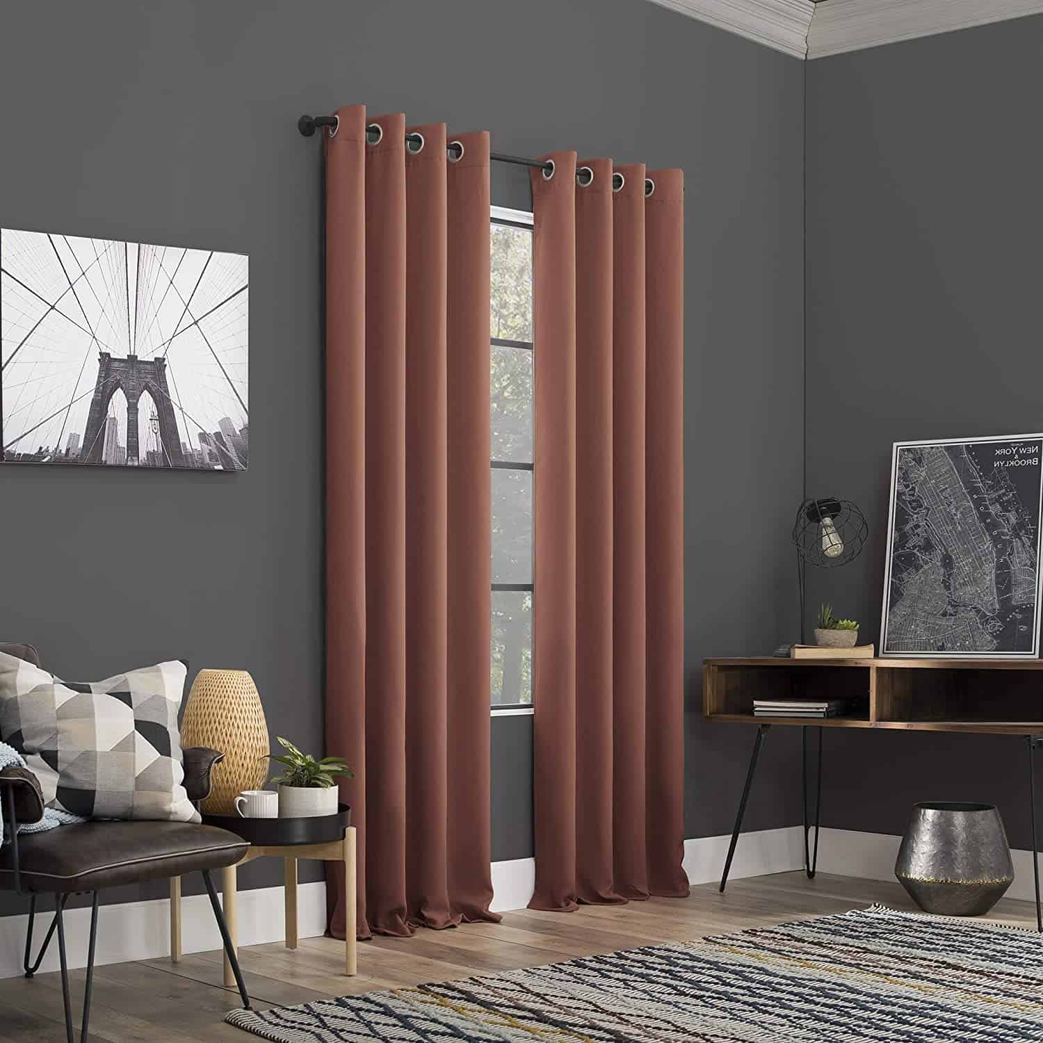What Colour Curtains Go With Grey Walls And Brown Sofa Home Alqu