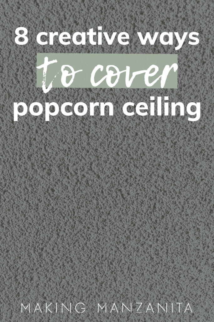 From adding shiplap planks to drywall, there are so many budget friendly and creative ways to cover popcorn ceilings