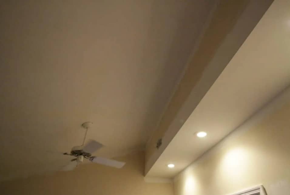 drywall ceiling done by a professional 