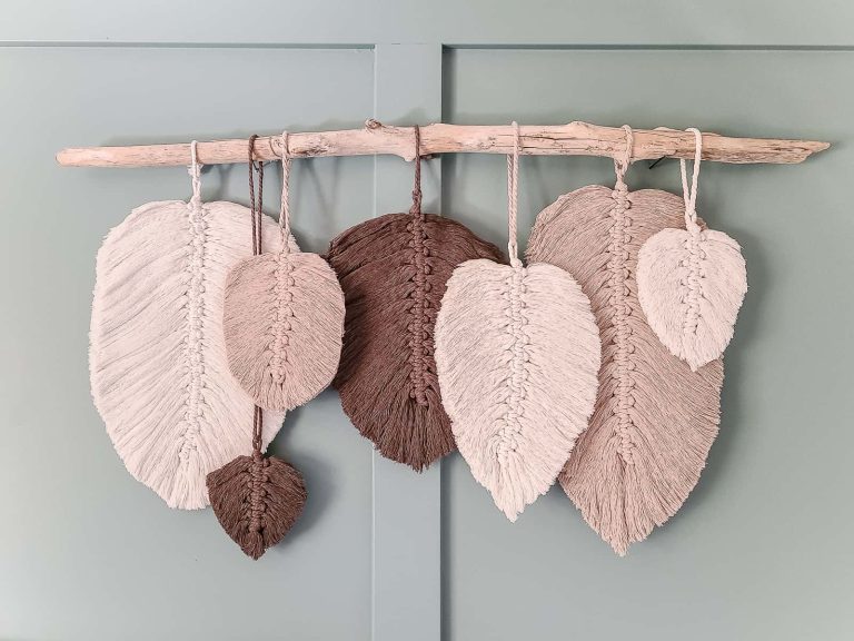 How To Make DIY Macrame Feathers