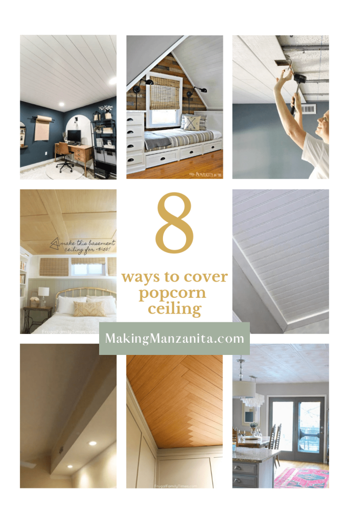 How To Er Popcorn Ceiling 8