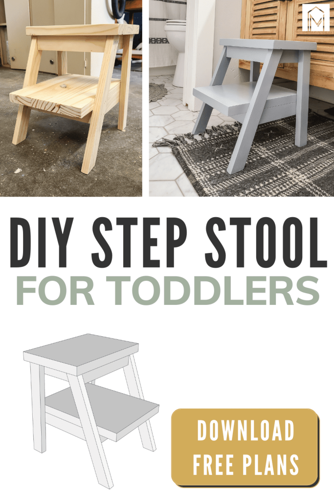 Free building plans for this DIY step stool for toddler using the kreg 720pro jig to assemble using pocket holes