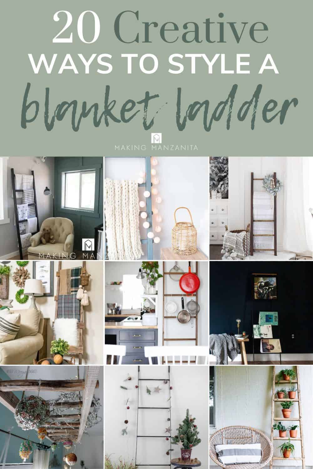 20 Creative Blanket Ladder Decorating