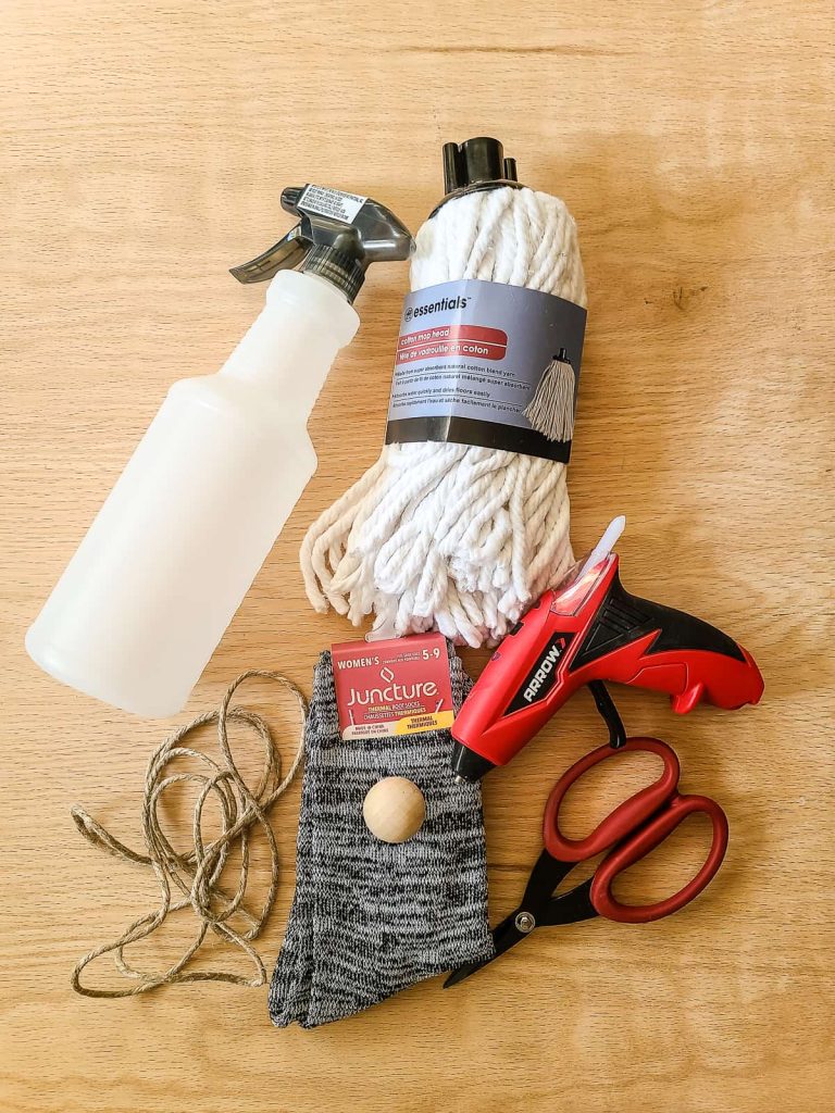 supplies for an easy DIY gnome 