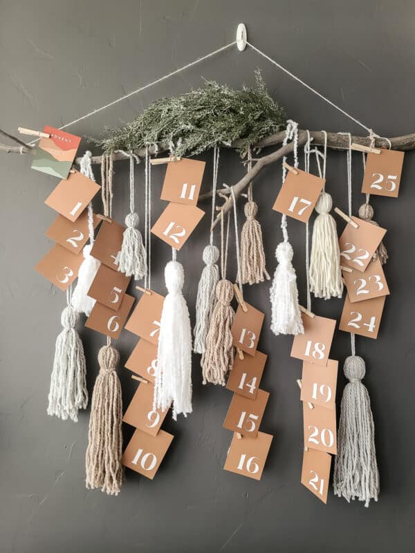 Boho Advent Calendar with Yarn Wall Hanging Making Manzanita Boho Advent Calendar with Yarn Wall Hanging Making Manzanita