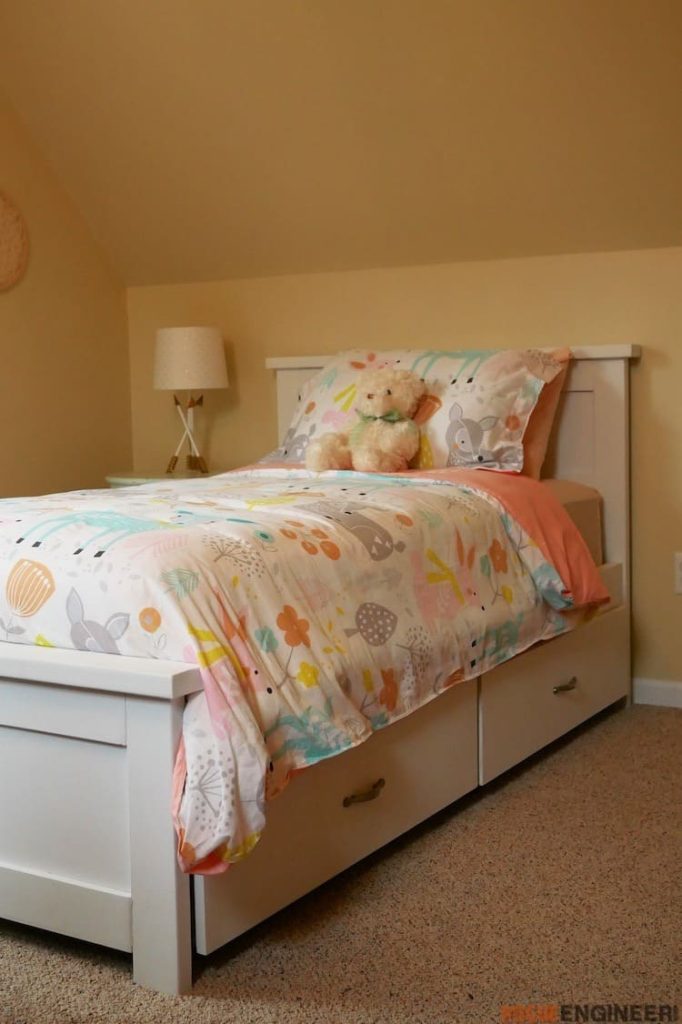 bed with storage drawers underneath