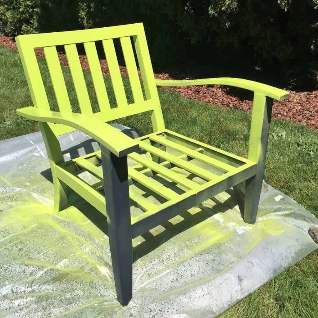 You can even paint metal outdoor furniture to give it new life before using it as deck seating in your backyard 