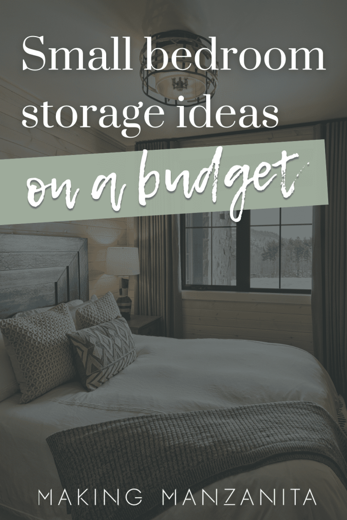 Small bedrooms are tough! Get inspired with these small bedroom storage ideas on a budget! 