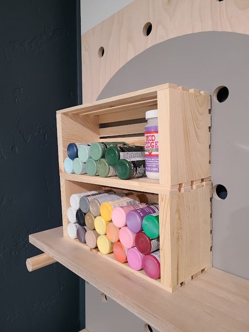 Thrifty Crafty Girl: Acrylic Paint Storage  Craft paint storage, Acrylic  paint storage, Paint storage