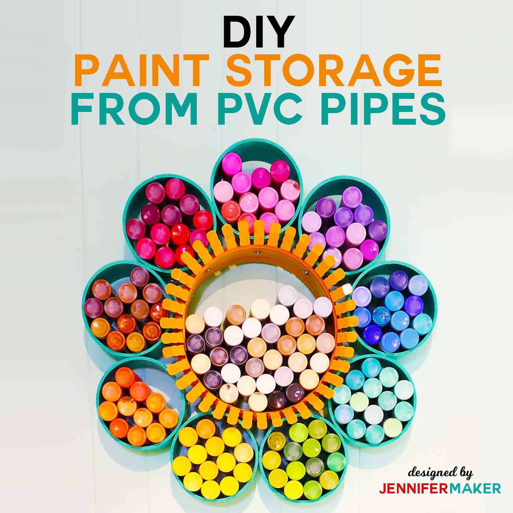 DIY Craft Paint Organizer