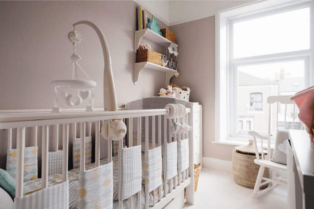 Using a bunch of nursery color ideas to make sure not too much pink is used for a girls nursery