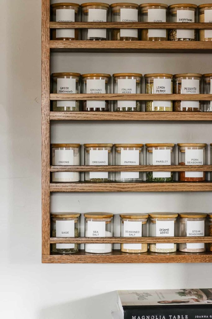 DIY Spice Rack Cabinet Shelves, Free Plan