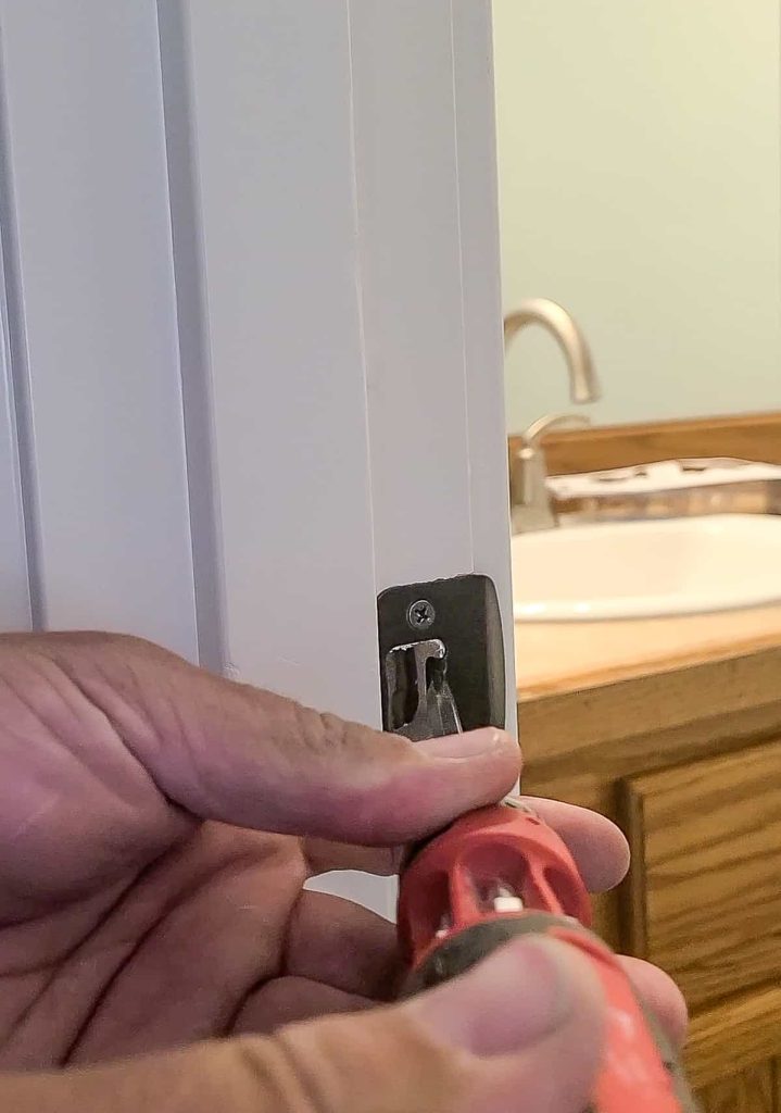 If your interior door does not shut tightly adjust the interior striker plate until you get a snug fit
