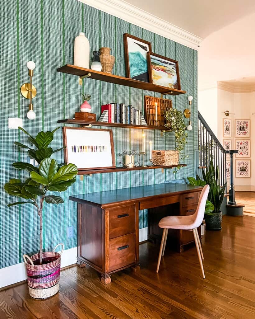20+ Gorgeous Office Accent Wall Ideas - Making Manzanita