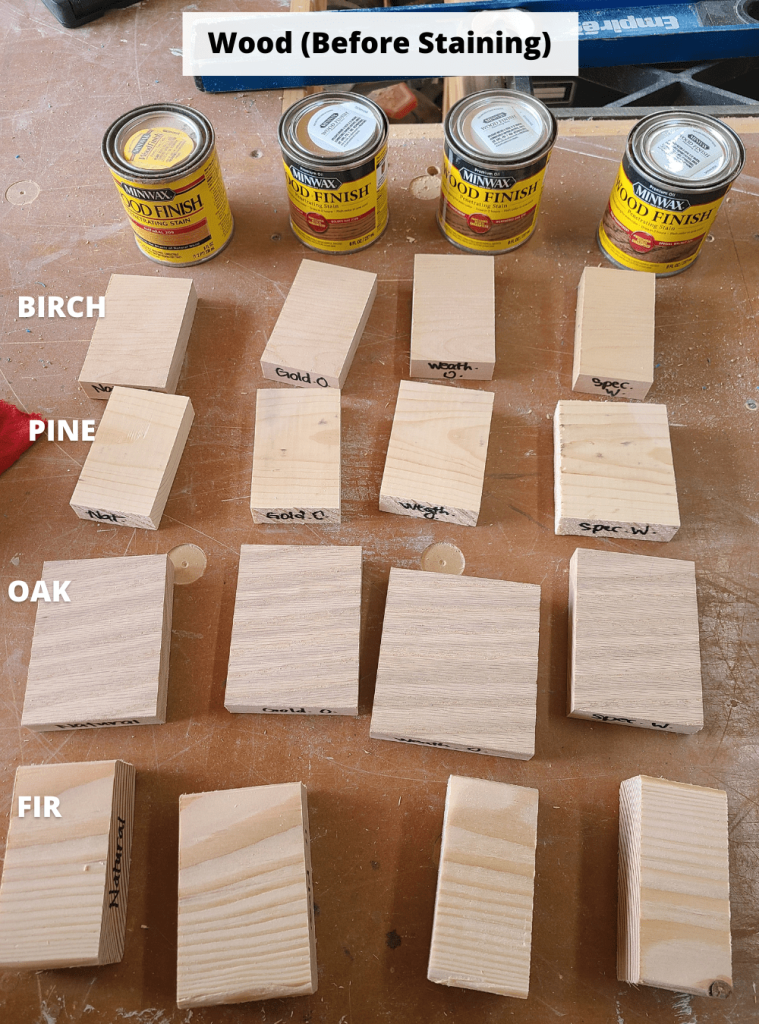 Stain has different effects on different types of wood testing light wood stain on different types of wood shows their true colors