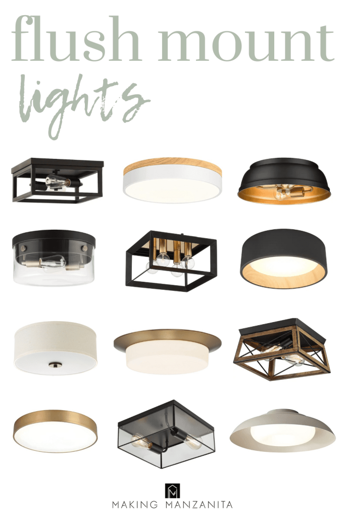 Want to replace the boob light in your home? Check out these 12 flush mount light fixtures that sit flush against your ceiling. 