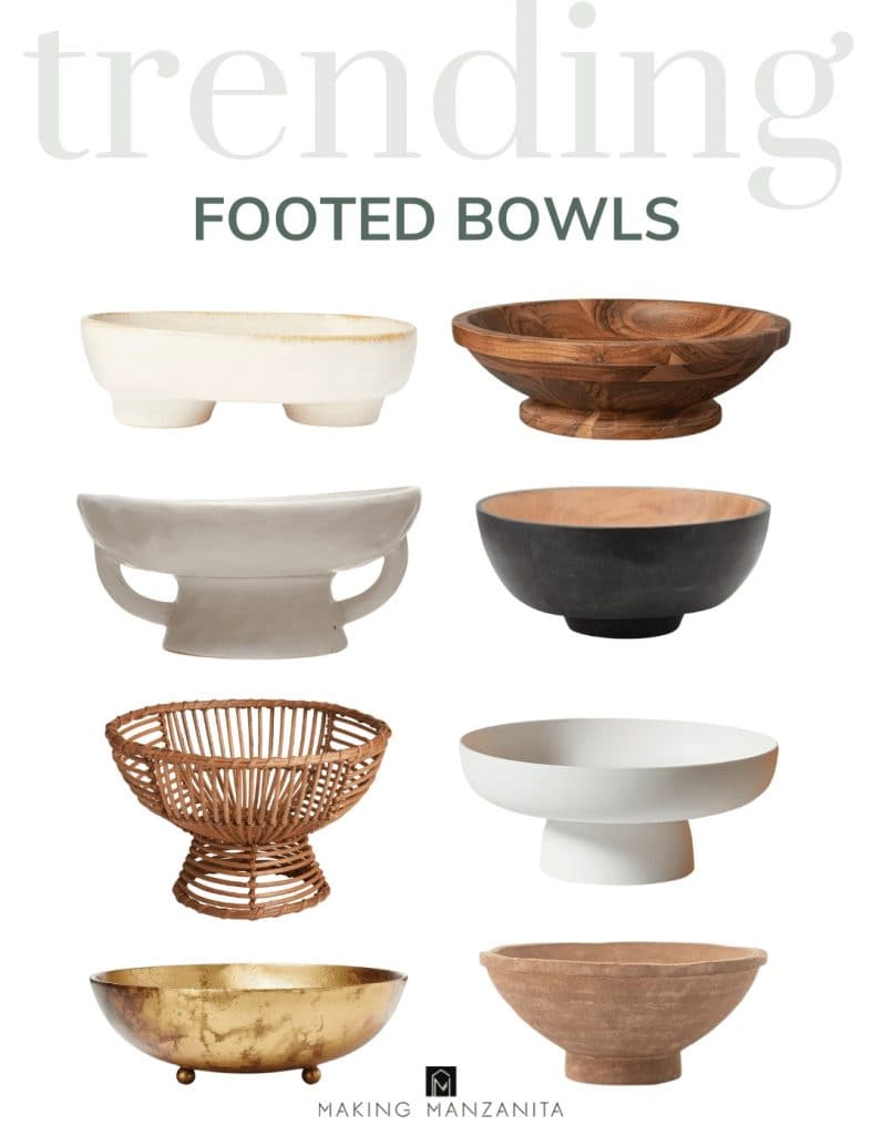 If you are looking for a decorative bowl for your home, you'll love these modern footed bowls! 