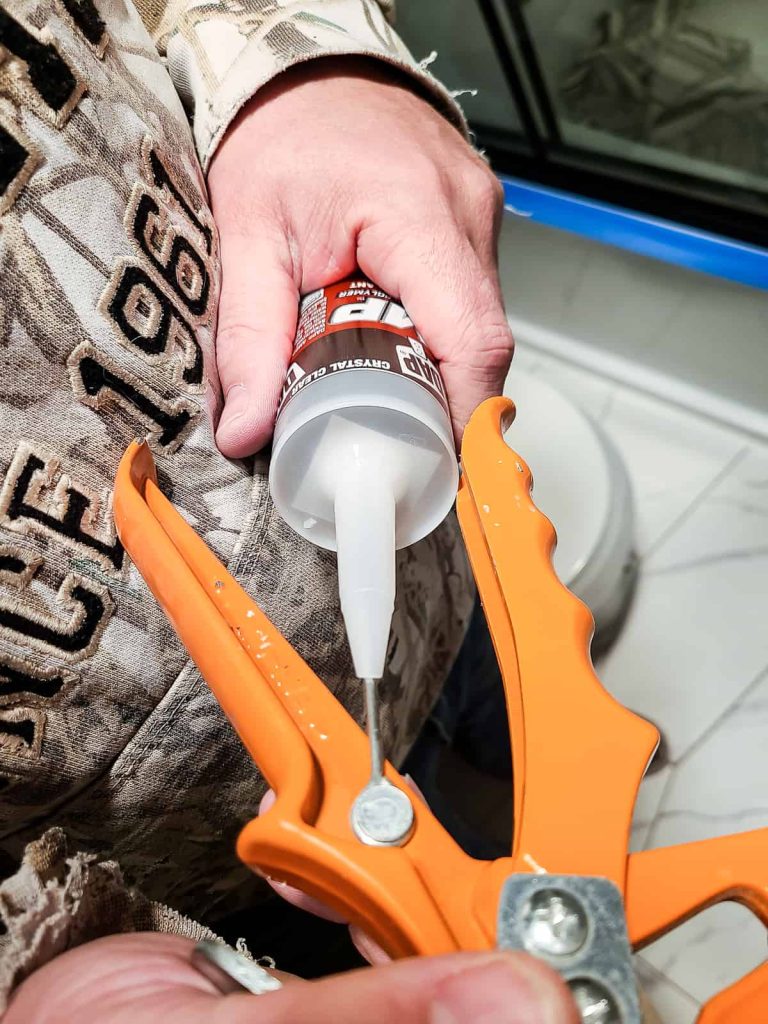 After you open a tube of caulk you have to also take the time to puncture the interior seal