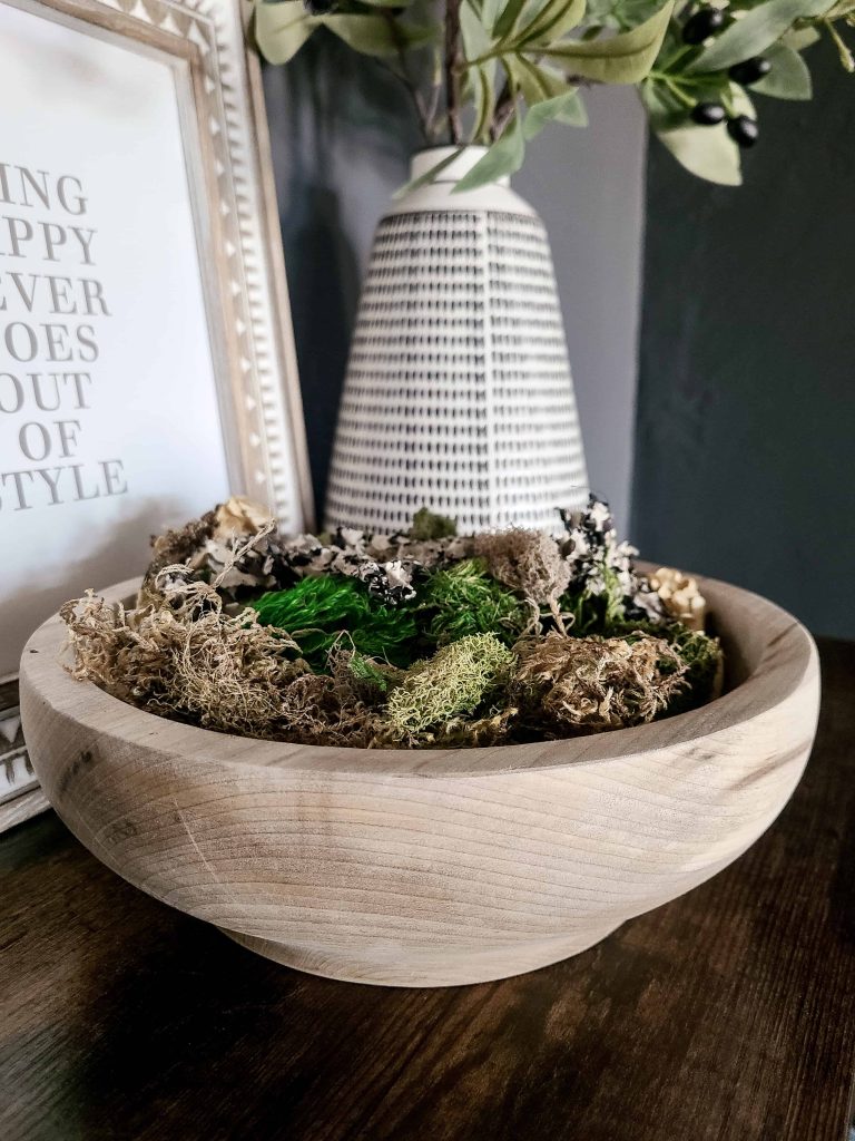 Moss Bowl Centerpiece