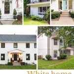 Image collage of five white painted houses with text overlay