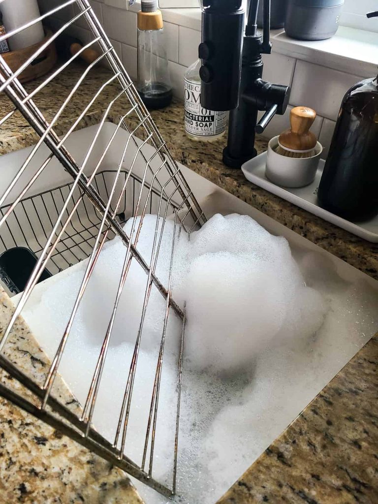 Cleaning the racks while the self clean is running is a great way to stay on task while the stove is running
