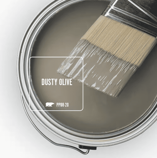 dusty olive paint swatch from behr paint