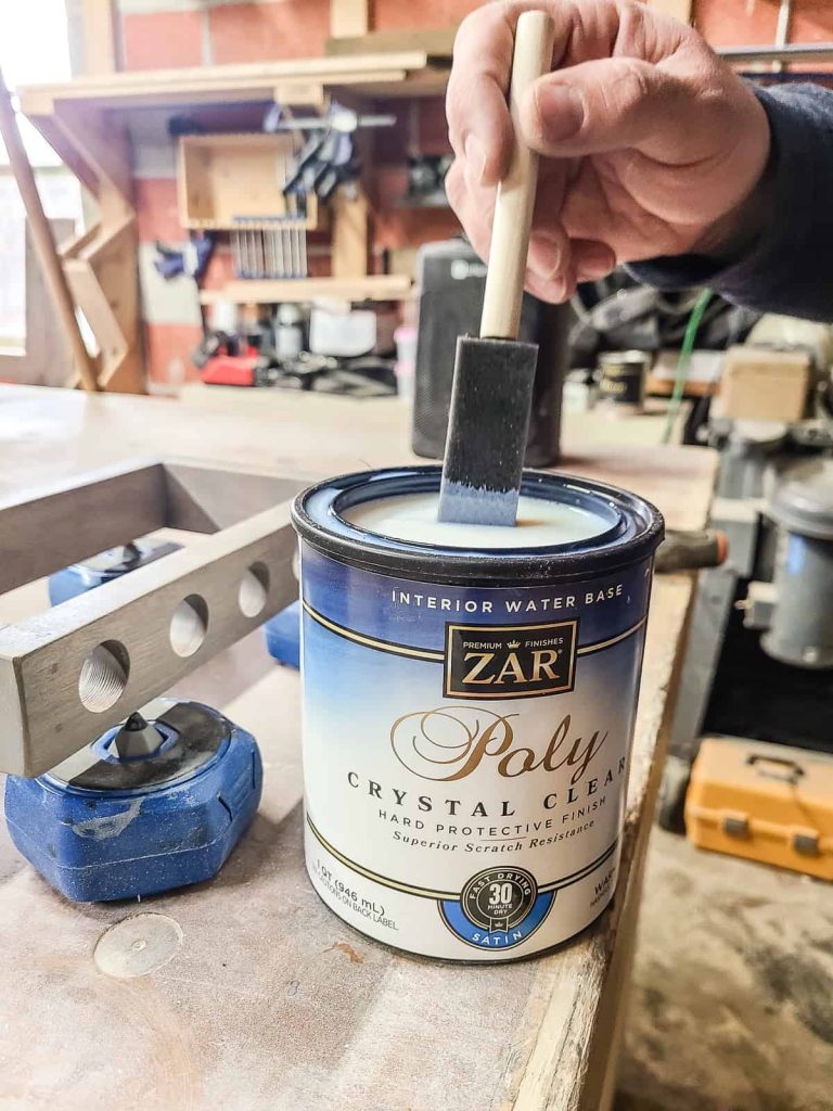A water based sealer provides a great finish that does not yellow or change the color of the underlying stain