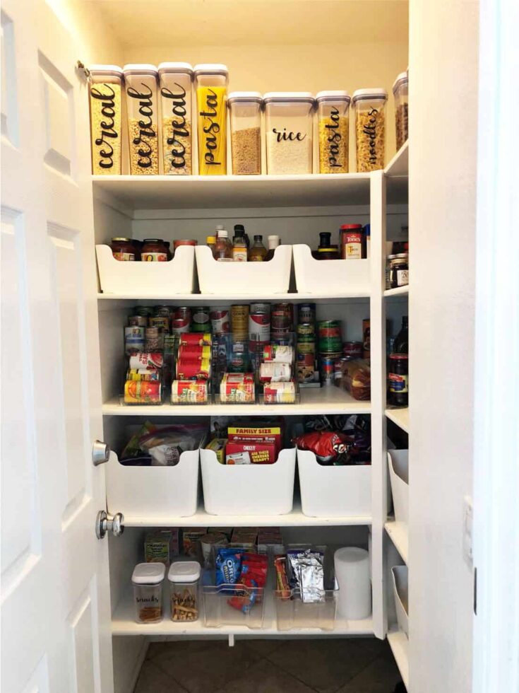 Nine Ideas to Organize a Small Pantry with Wire Shelving - Kelley Nan