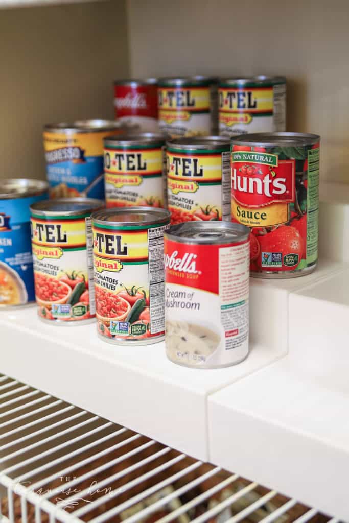 Pantry Ideas - DIY Canned Food Storage - Shanty 2 Chic