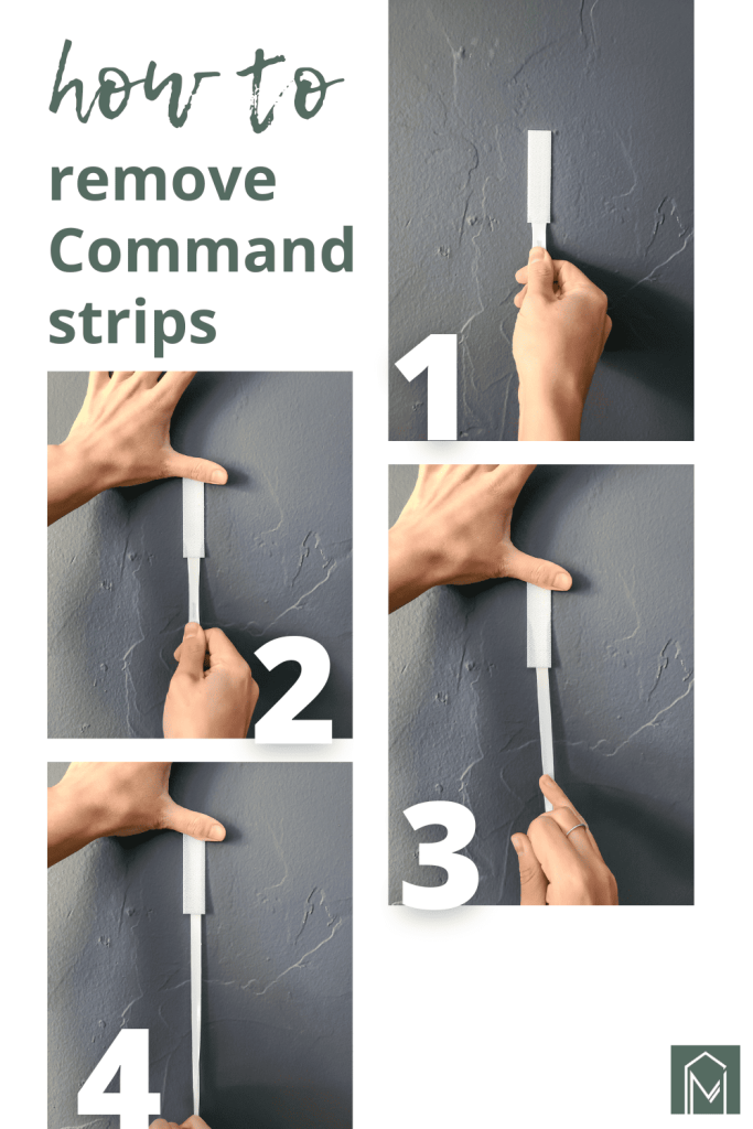 How To Remove Command Strips Without Damaging Walls - Making Manzanita