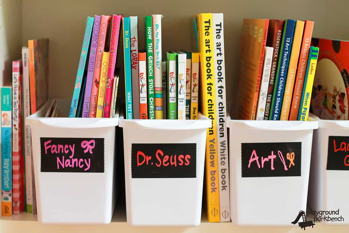 Ideas for Storing and Organizing Kid's Books - Making Manzanita
