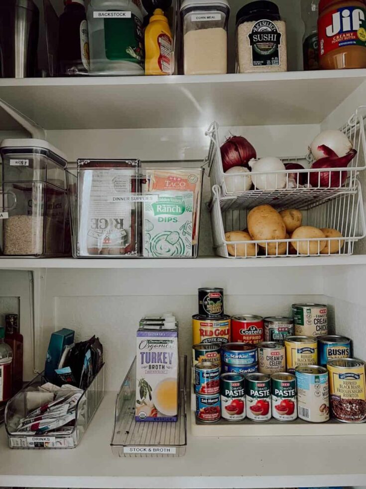 DOLLAR TREE PANTRY ORGANIZATION, SODA CAN ORGANIZERS, BUDGET ORGANIZATION