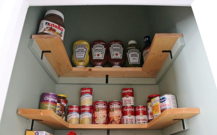 Pantry Ideas - DIY Canned Food Storage - Shanty 2 Chic